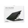 Zalman ZM-NS2000 hűtőpad (20 cm ventilátor, maximum 17" méretet támogat)