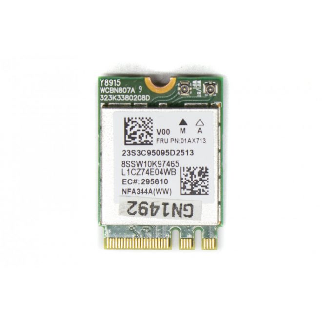 Qualcomm Atheros QCNFA344A használt PCI-e M.2 NGFF WiFi (802.11AC) + Bluetooth 4.1 kártya