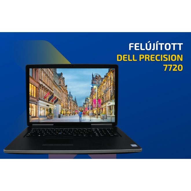 Dell Precision 7720 | 17 colos FULL HD kijelző | Intel Core I7-6920HQ | 16GB RAM | 512GB SSD |  Windows 10 Pro | 2 év garancia