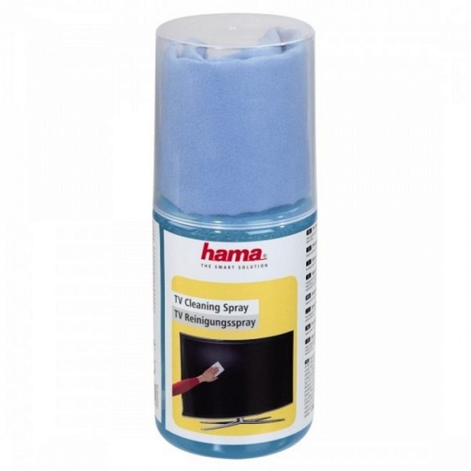 HAMA TV és kijelző tisztító spray 200ml + mikroszálas törlő kendő (99095878)