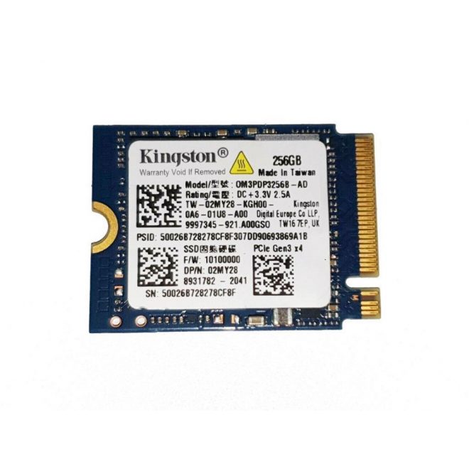 Kingston 256GB M.2 PCIe NVME SSD meghajtó kártya, (2230) (OM3PDP3256B-AD)