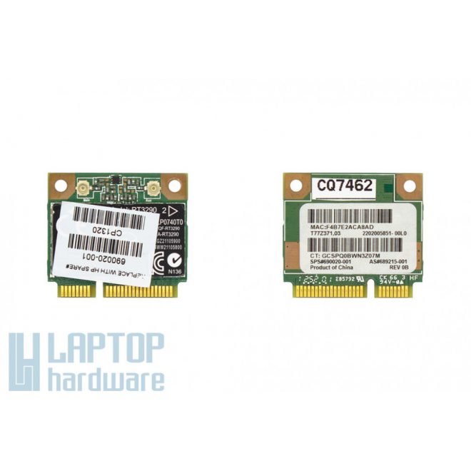 HP 15-da0037nh használt Mini PCI-e (half) WiFi és Bluetooth 4.0 kártya (927230-855)