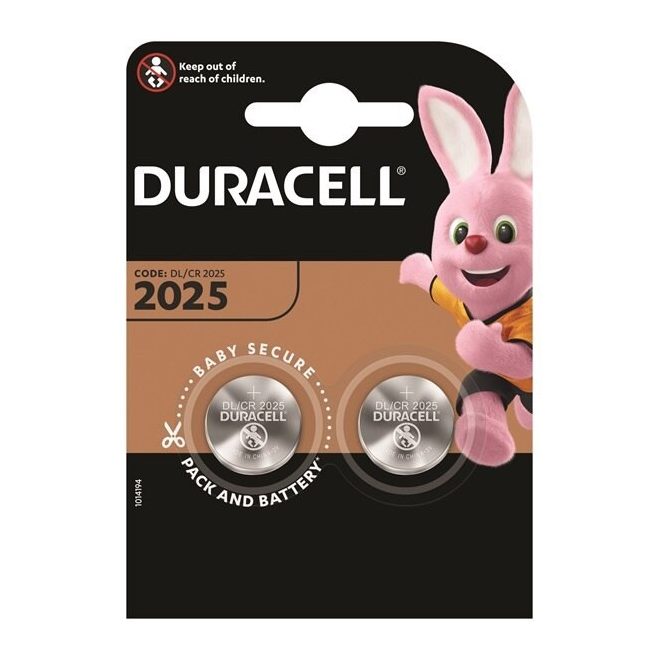 Duracell DL2025, CR2025 CMOS, 2db 3V-os elem