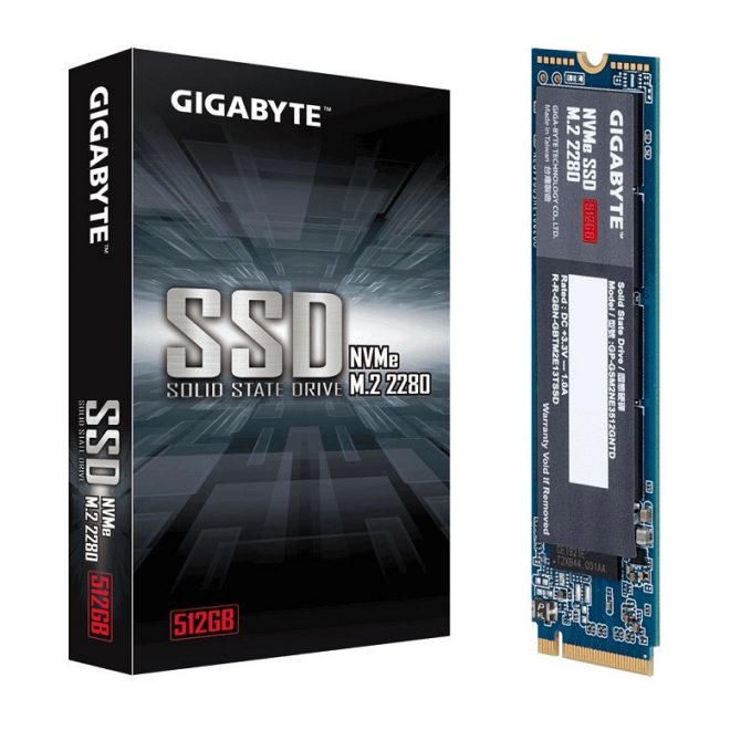 GigaByte 512GB gyári új NVMe SSD kártya (GP-GSM2NE3512GNTD)