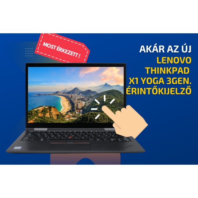 Lenovo ThinkPad X1 Yoga 3. generáció | 14 colos 2K QHD érintőképernyő | Intel Core i5-8250U | 8GB memória | 1TB SSD | MAGYAR BILLENTYŰZET | Windows 10 PRO + 2 év garancia!