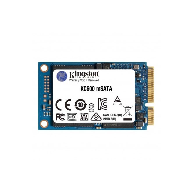 Kingston 256GB gyári új mSATA SSD kártya, KC600, SKC600MS/256G