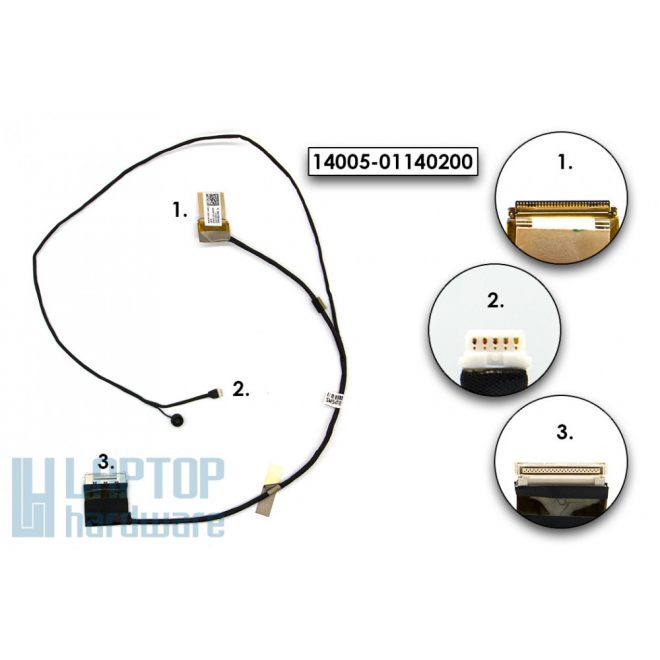 Asus N56JR, G56JR használt LCD/LVDS (30 pin) kábel (14005-01140200)