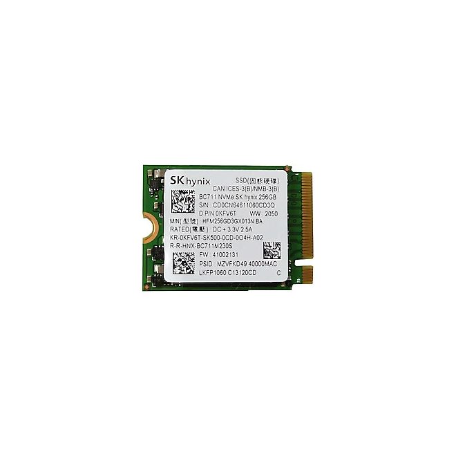 SK hynix 256GB BC711 M.2 PCIe NVME SSD meghajtó kártya, (2230) (HFM256GD3GX013N)