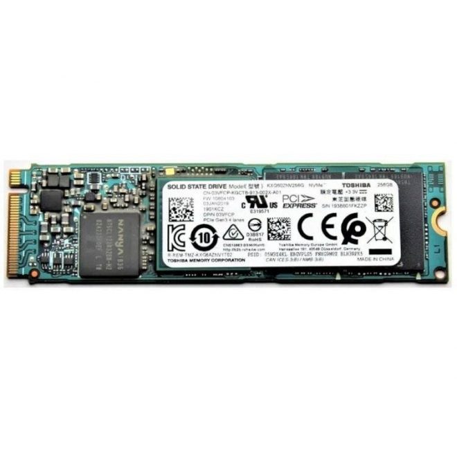 Toshiba KIOXIA 256GB M.2 NVMe PCIe SSD meghajtó, (2280) (KXG60ZNV256G)