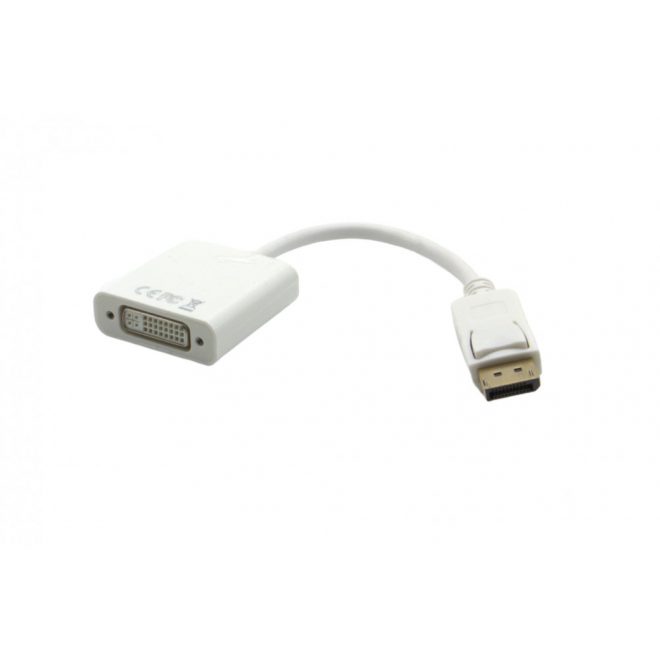 DisplayPort (apa - m) - DVI (anya - f) átalakító kábel