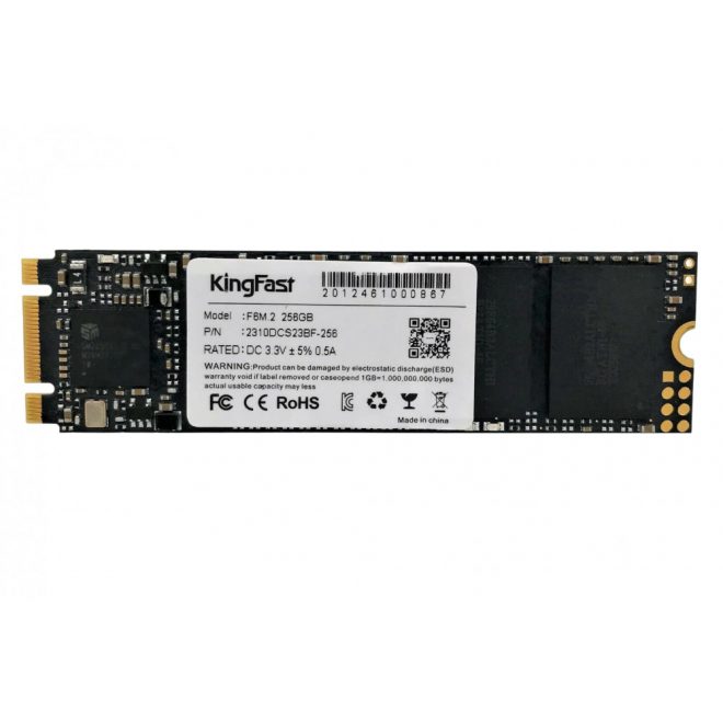 KingFast 256GB M.2 SATA (2280) SSD kártya