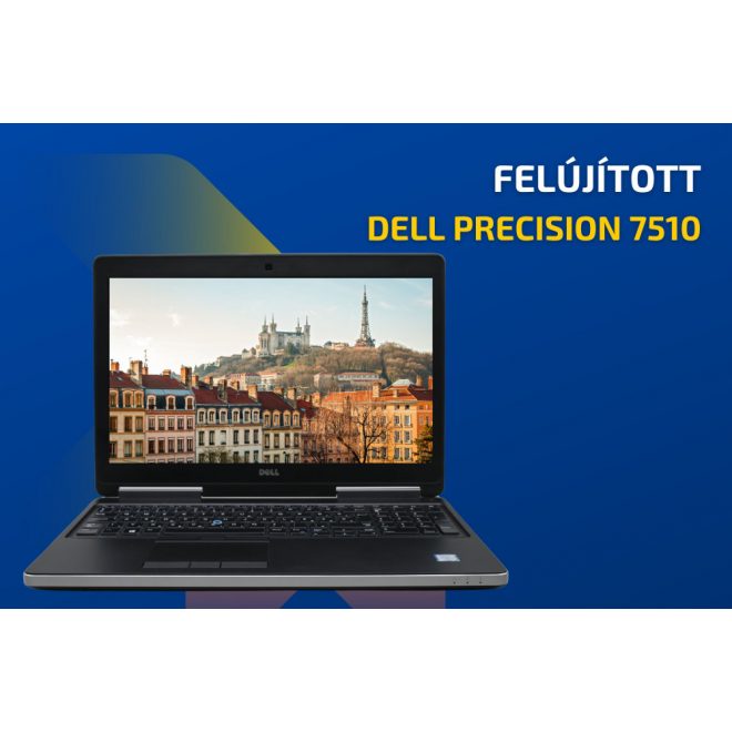 Dell Precision 7510 | 15,6 colos FULL HD kijelző | Intel Core i7-6820HQ | 32GB memória | 512GB SSD | MAGYAR BILLENTYŰZET | NVidia Quadro M1000M 2GB | Windows 10 Pro + 3 év garancia!