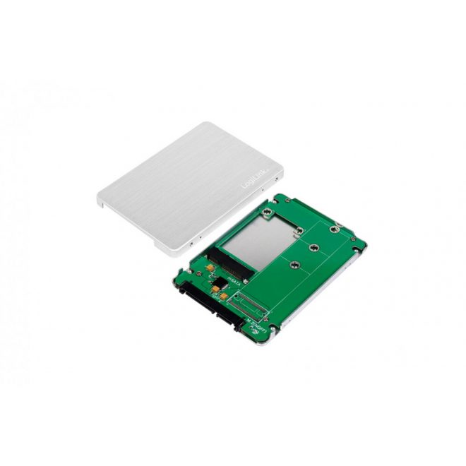 LogiLink 2.5 inch SATA ház mSATA SSD-hez (ezüst) (AD0020)