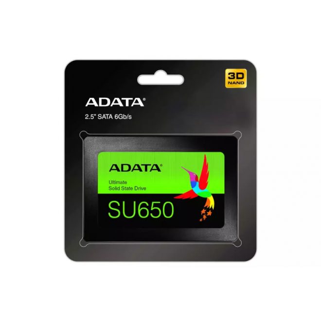 240GB ADATA Ultimate SU650 SSD meghajtó (ASU650SS-240GT-R) | 3 év garancia!