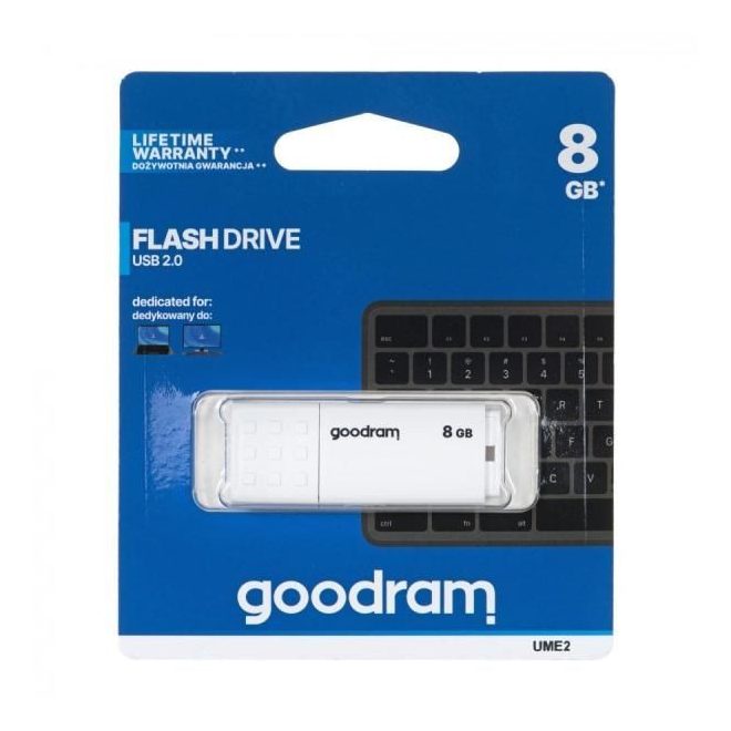 Goodram 8GB USB2.0 fehér pendrive (UME2-0080W0R11)