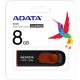 ADATA 8GB fekete pendrive (AC008-8G-RKD)