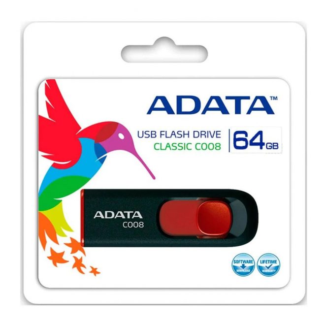 ADATA 64GB fekete pendrive (AC008-64G-RKD)