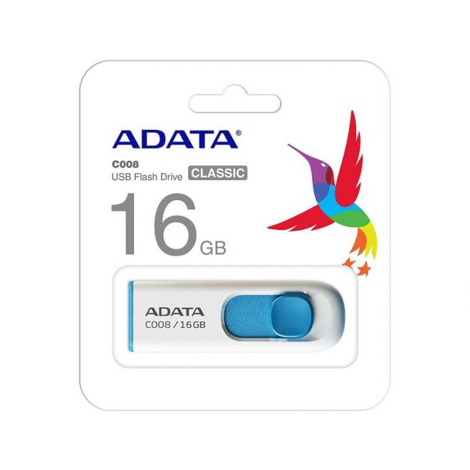 ADATA 16GB fehér pendrive (AC008-16G-RWE)