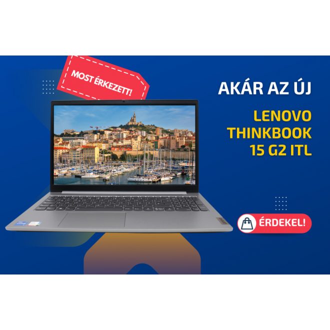 Lenovo ThinkBook 15 G2 ITL | 16 colos FULL HD kijelző | Intel Core i5-1135G7 | 16GB memória | 512GB SSD | Windows 10 PRO + 2 év garancia!