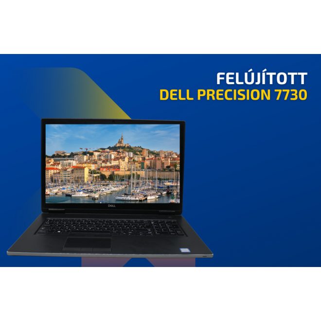 Dell Precision 7730 | 17,3 colos FULL HD kijelző | Intel Core i7-8750H  | 32GB memória | 512 SSD | Magyar billentyűzet | Windows 10 PRO + 2 év garancia!