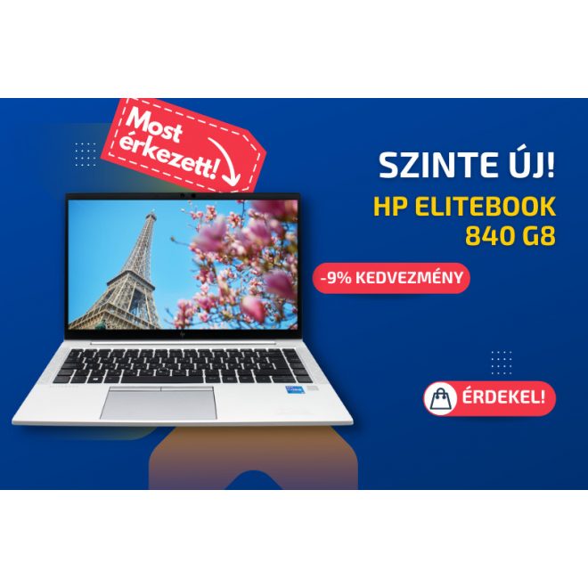 HP EliteBook 840 G8 | 14 colos Full HD kijelző | Intel Core i5-1145G7 | 16GB RAM | 1TB SSD | Windows 10 PRO + 3 ÉV GARANCIA!