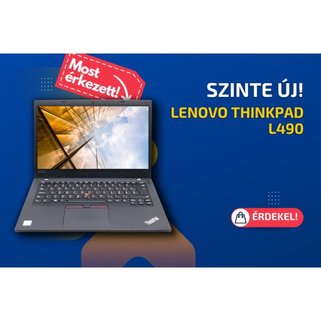 Lenovo ThinkPad L490 | Intel Core i5-8265U | 8GB memória | 512GB SSD | 14 colos FULL HD kijelző | MAGYAR BILLENTYŰZET | Windows 10 PRO + 2 év garancia!