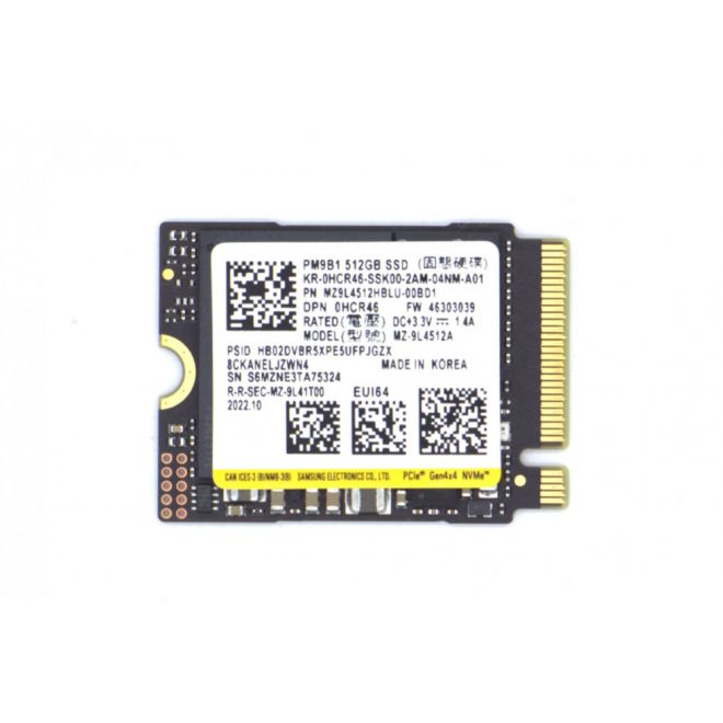 SAMSUNG PM9B1 512GB (2230) PCIe NVME SSD kártya (0HCR46)