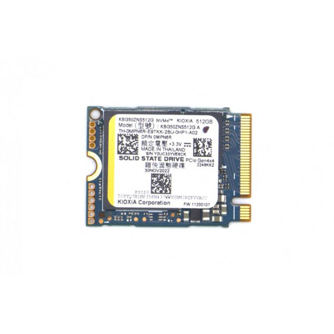 Toshiba KIOXIA 512GB M.2 PCIe NVME SSD meghajtó kártya (2230) 