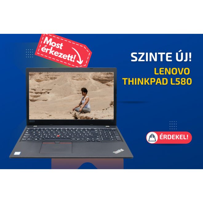 Lenovo ThinkPad L580 | 15,6 colos FHD kijelző | Intel Core i5-8250U | 8GB memória | 256GB SSD | Magyar billentyűzet | Windows 10 PRO + 2 év garancia!