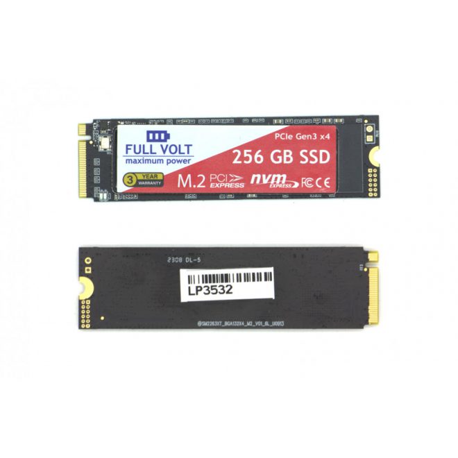 FULL VOLT 256GB gyári új M.2 (2280) PCIe NVME SSD kártya