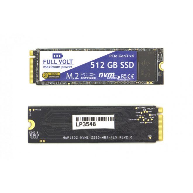 FULL VOLT 512GB gyári új M.2 (2280) PCIe NVME SSD kártya