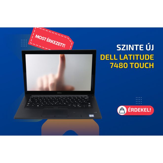 Dell Latitude 7480 Touch | 14 colos Full HD Érintőképernyő | Intel Core i5-6300U | 8GB memória | 512GB SSD | MAGYAR BILLENTYŰZET | Windows 10 PRO + 2 év garancia!