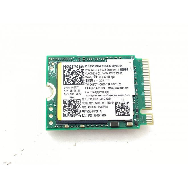 Dell 256GB PCI-E NVMe M.2 SSD meghajtó, (2230) (0M3TJT)