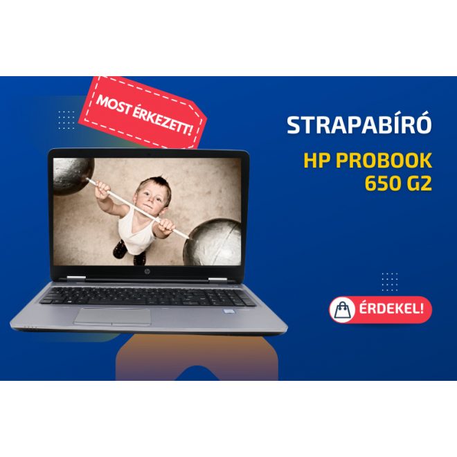 HP ProBook 650 G2 | 15,6 colos FULL HD kijelző | Intel Core i5-6300U | 8GB memória | 1TB SSD | Windows 10 PRO + 2 év garancia!