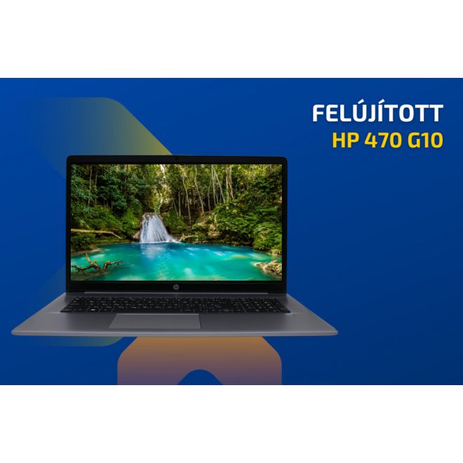 HP 470 G10 | Intel Core i5-1335U | 16GB RAM | 1TB SSD | 17,3 colos Full HD kijelző | Windows 10 PRO +  3 év garancia!