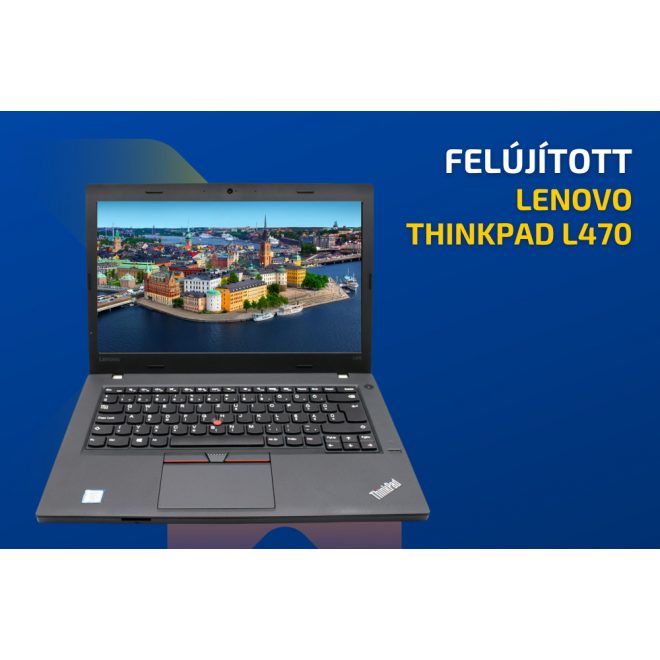 Lenovo ThinkPad L470 | 14 colos FULL HD kijelző | Intel Core i5-6300U | 8GB memória | 1TB SSD | MAGYAR BILLENTYŰZET | Windows 10 PRO + 2 év garancia!