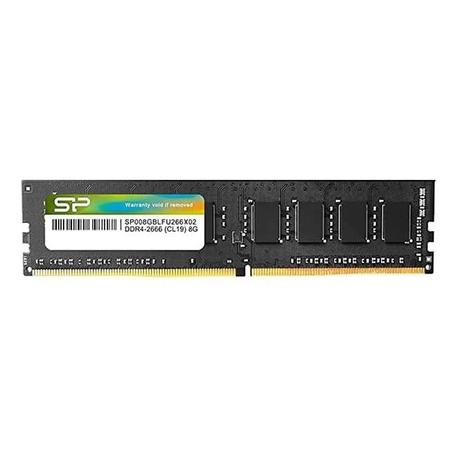 Silicon Power 8GB DDR4 2666MHz Desktop PC LONG DIMM memória modul, CL19, 1.2V (SP008GBLFU266X02)