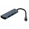 USB-C HUB 4 port átalakító a következőkre: HDMI, USB-C, 1db USB 3.0, 1db USB 2.0