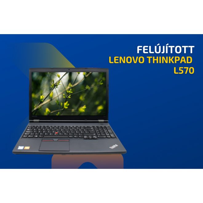 Lenovo ThinkPad L570 | Intel Core i5-7200U | 8GB memória | 512GB SSD | 15,6 colos Full HD kijelző | DVD író-olvasó | MAGYAR BILLENTYŰZET  | Windows 10 PRO + 2 év garancia!