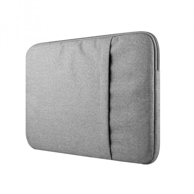 15.6 colos szürke laptop sleeve, táska, laptop védőtok