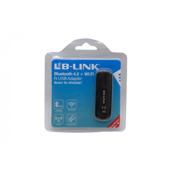 LB-LINK® Bluetooth 4.2+Wi-Fi 150Mbps USB Bluetooth és WiFi adapter (BL-WN300BT)