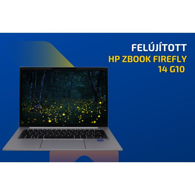 HP ZBook Firefly 14 G10 | 14 colos FULL HD kijelző | Intel Core i7-1360P | 16GB memória | 1TB SSD | Magyar billentyűzet | Windows 10 PRO + 2 év garancia!