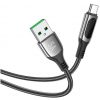 hoco. S51 Extreme USB/Type-C 1.2 méteres adat és töltő kábel (gyorstöltő), teljesítménymérővel (S51)