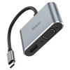 hoco. HB30 Eco Type-C USB HUB - HDMI, VGA, USB 3.0, Type-C (HB30)