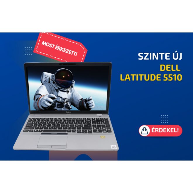 Dell Latitude 5510  | 15,6 colos Full HD kijelző | Intel Core i5-10310U | 16GB RAM | 256GB SSD | Windows 10 Pro + 2 év garancia!