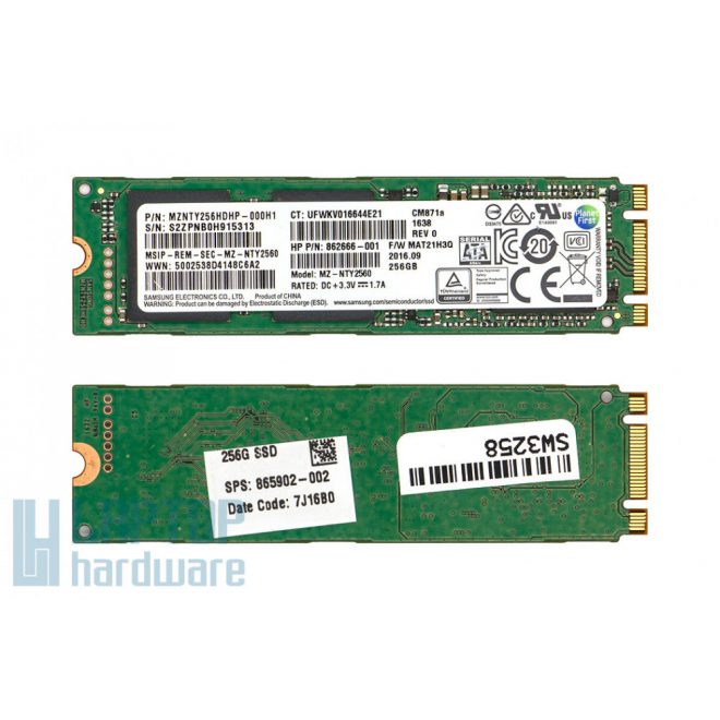 128GB használt M.2 (2280) SATA SSD kártya