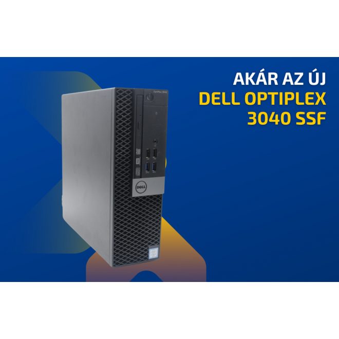 Dell Optiplex 3040 SFF | Intel Core i3-6100 | 8GB memória | 240GB SSD | Windows 10 PRO + 2 év garancia!