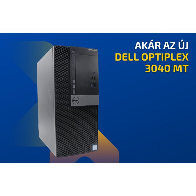 Dell Optiplex 3040 MT | Intel Core i3-6100 | 8GB memória | 240GB SSD | Windows 10 PRO + 2 év garancia!