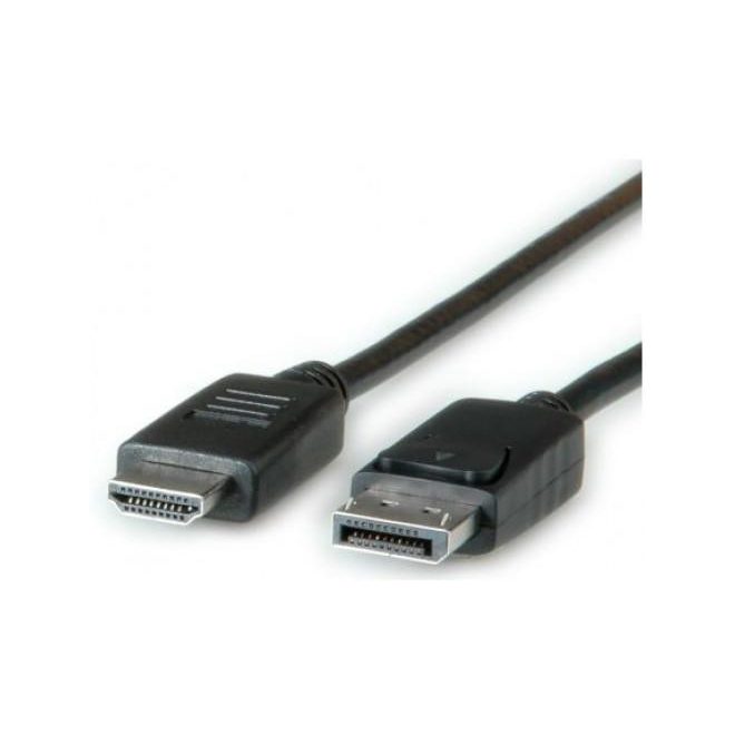 Display Port - HDMI 2m összekötő kábel Apa - Apa (Male - Male)