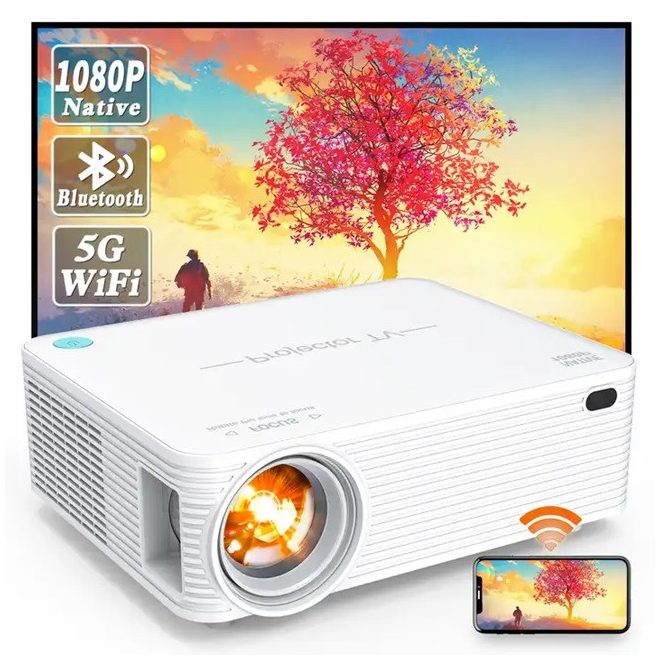 Projector TV A30 Full HD LED Projektor Natív 1920x1080p | WiFi | BlueTooth | Android 9.0 | 350 ANSI Lumen | MAGYAR nyelvű menüvel